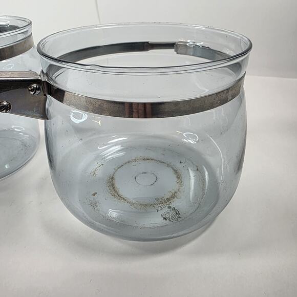Vintage PYREX Flameware BLUE GLASS Double Boiler Pots 6763-U 6763-L (No Lid) - Picture 15 of 16